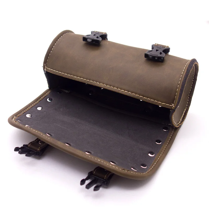 

Front Motorcycle Bag Saddlebag Polyurethane Leather Tool Mounting Accessories