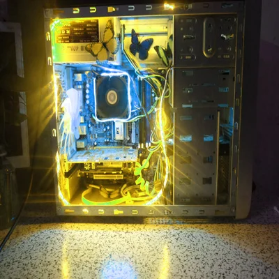 Чехол для компьютера, клейкая лента, светильник 5050 SMD, гибкая светодиодная лента 12В, ПК, фоновый светильник, красный, желтый, зеленый, RGB, 12 цветов