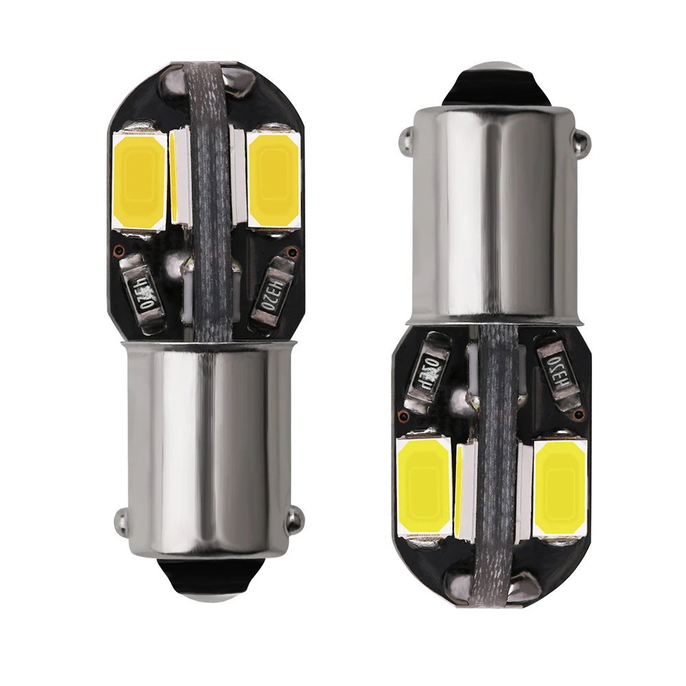 2 шт. супер яркие светодиодные лампы T4W BA9S 5630 8 SMD T4W|Сигнальная лампа| |