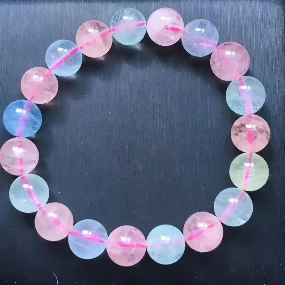 100% натуральный цветной морганит Берил драгоценный камень прозрачный Круглый