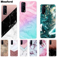for vivo y72 5g case for vivo iqoo z3 5g new fashion marble silicon soft tpu back cover coque for vivo y72 y52 5g phone cases