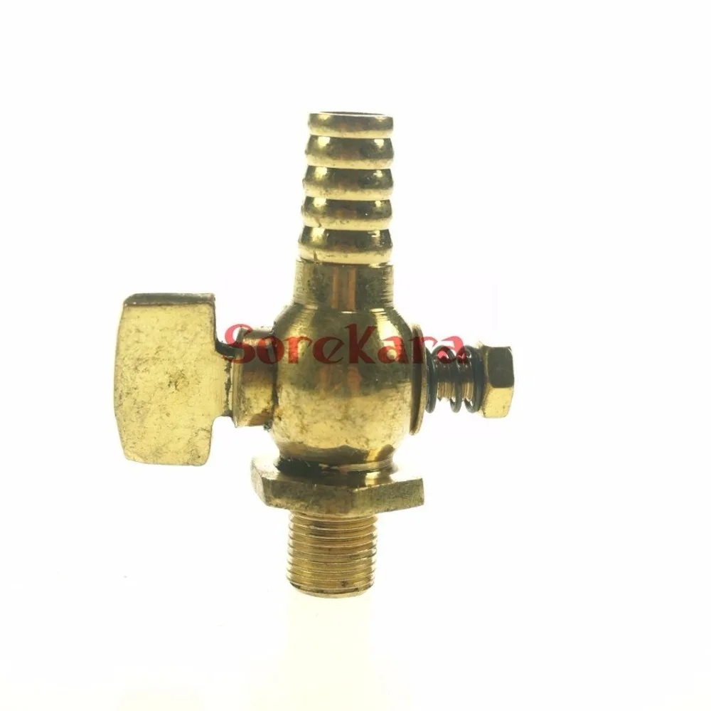 1/" 1/4" 3/" 1/2" BSP наружная резьба до 8 мм 10 мм I/D шланг Барб латунь слив petcock запорный клапан для топлива, газа, масла, воздуха