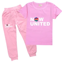 fashion now united clothes baby boys cotton t shirtpants 2pcs tracksuits teenager girls casual clothing sets kids sportswear