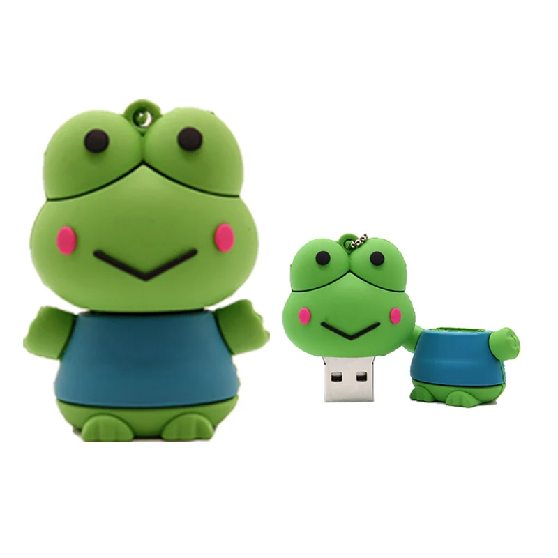 Флеш накопитель 64 ГБ памяти 32 мультяшная лягушка/пингвин usb флеш 4 8 16 креативный в