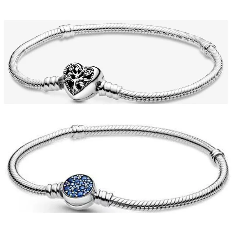 

Женский браслет из серебра 925 пробы, с застежкой в виде сердца