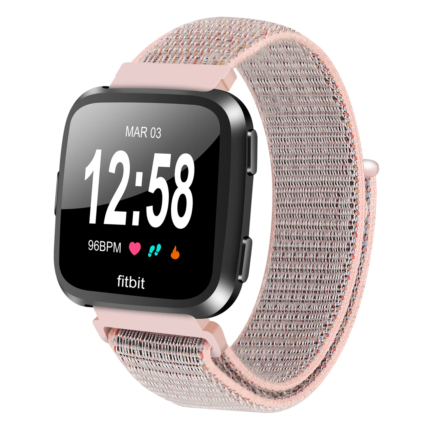 OULUCCI ремешок из нержавеющей стали для fitbit versa, 2 ремешка на запястье, сетчатая петля, Магнитный Браслет для fitbit versa2, аксессуары для ремешка