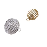 xuqian 2022 fashion 100pcs with spiral spring bead cages pendants for jewelry making accessories p0057