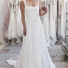 Robe blanche Patchwork sans manches, col carré, pour fête du nouvel an, noël, 2022  (4)