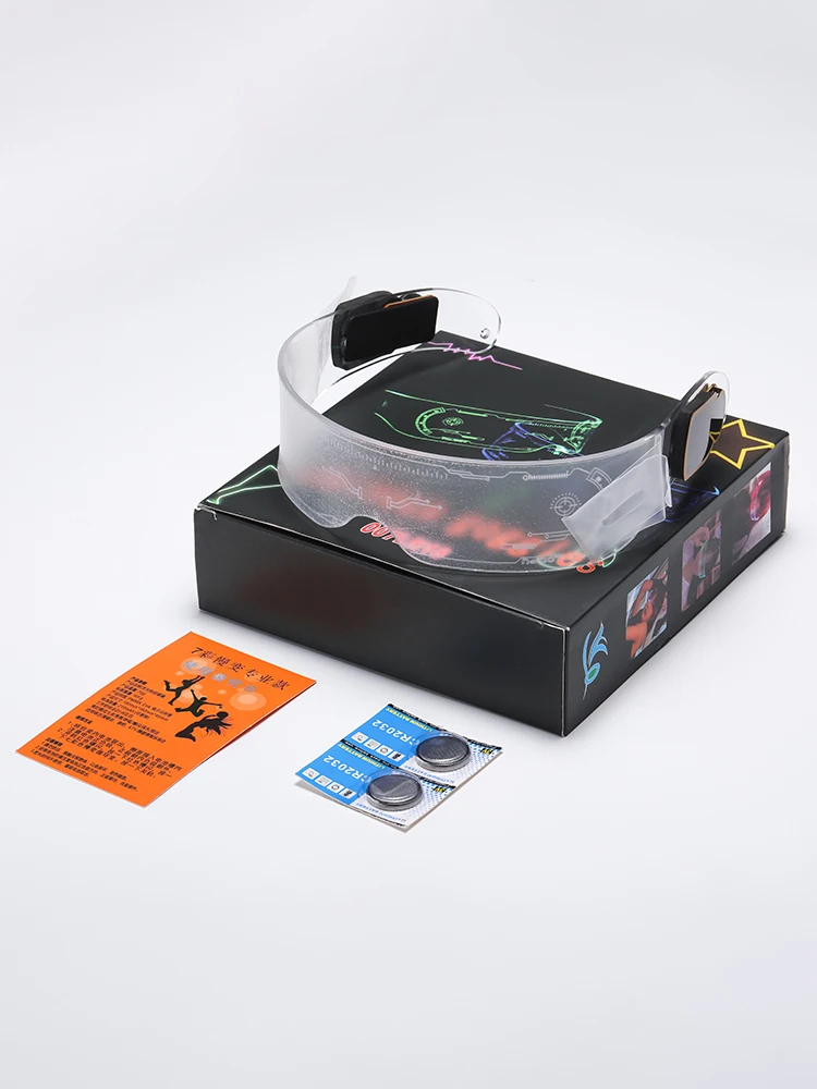 

Future Technology Glasses Photo Trendy Men and Women Led Light Science Fiction Luminous Sunglasses