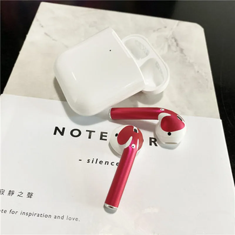 Кожаная наклейка для Apple Airpods, защитная гарнитура для Airpods, наклейка для наушников, защита от пыли, наклейки на наушники, ультратонкие тонкие аксессуары