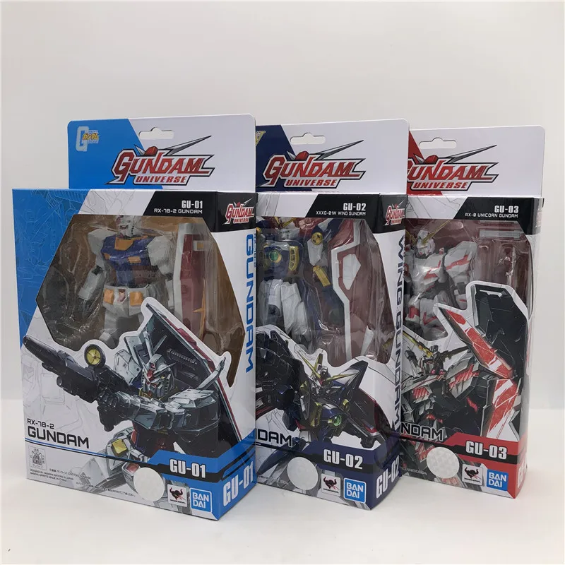 05 Bandai Gundam Вселенной GU воина гундама Yuanzu Единорог крыльев бабочки на готовой продукции ПВХ figma модель игрушка кукла аниме Рисунок - Цвет: 05