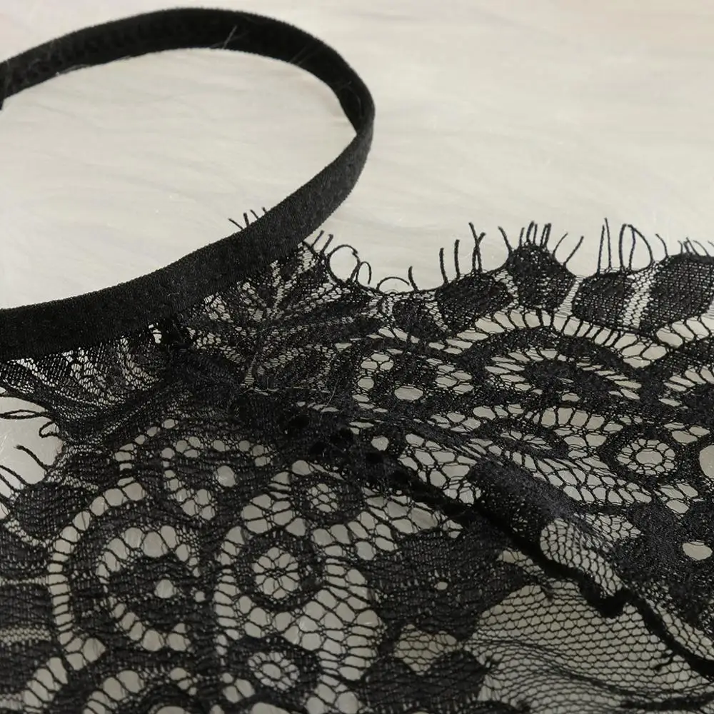 Сексуальный женский кружевной Комплект эротического нижнего белья однотонный