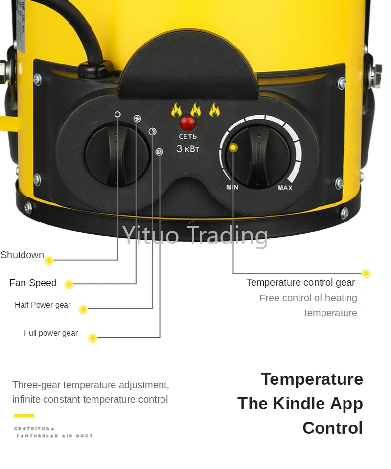 Высокомощные Промышленные нагреватели Механический поворотный переключатель с