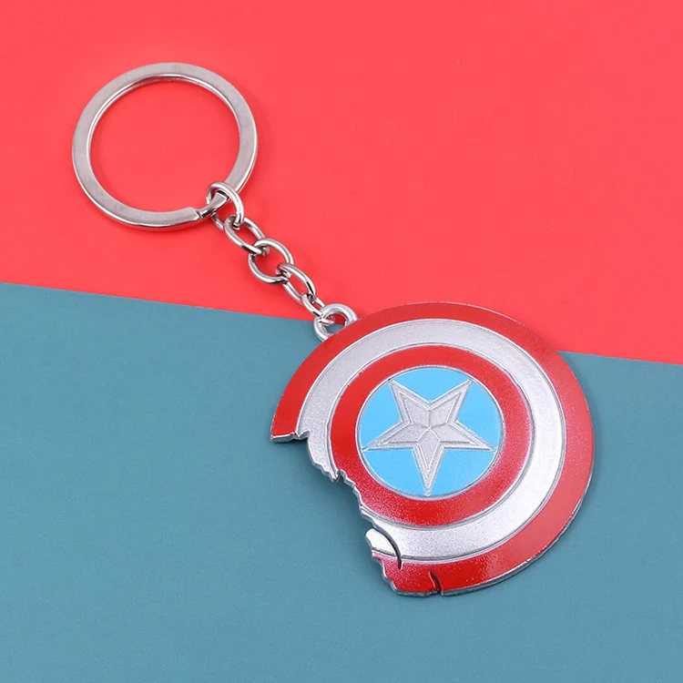 Брелок с героями Marvel Капитан Америка брелок Мстители Тор брелоки в виде молота брелок Халк Бесконечность рукавица Железный человек металлический брелок