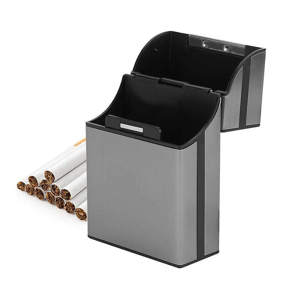 Светильник чехол для сигарет 20 палочек хранения с магнитной кнопкой карманные