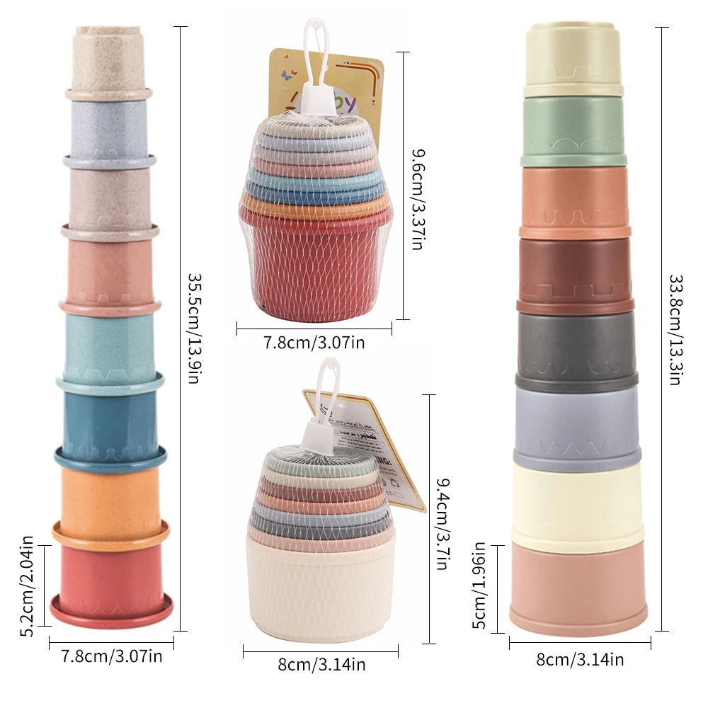 8 шт. забавные песочные часы из пшеничной соломы штабелируемые чашки для ванны