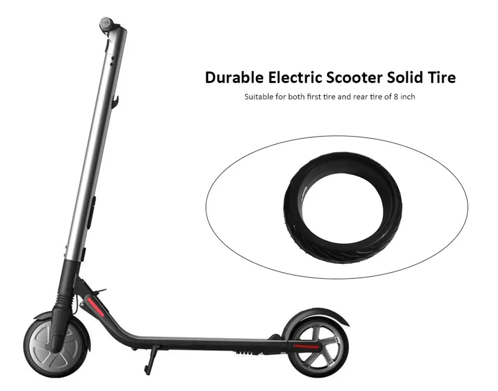 Моде стиль передний скутер сплошная шина для Ninebot ES1 ES2 ES3 ES4 электрический 8 дюймов