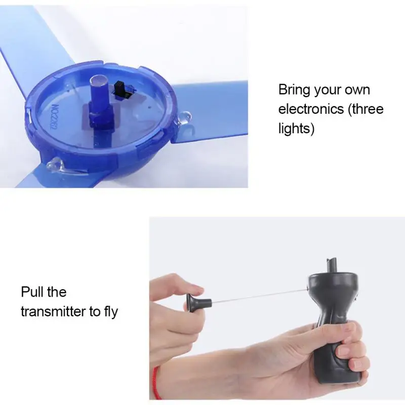 

Random Color Flash Pull Line Flywheel Hot Fire Wheel Glow Flywheel Whistle Creative Funny Classic LED Light Toys Children Gift