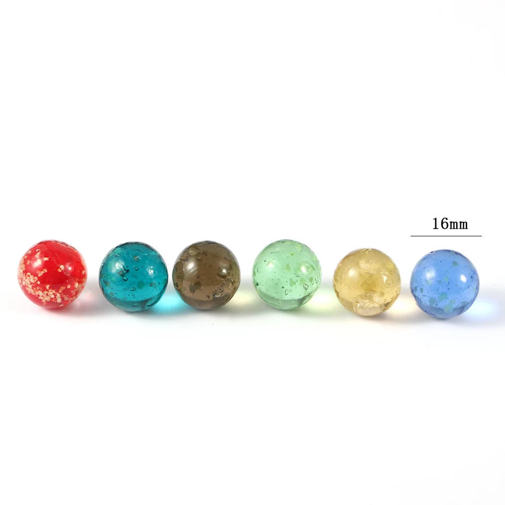 10 Pcs 16mm Of Luminous Glass Ball Cream Console Game Pinball Machine Cattle Small Marbles Pat Toys Parent-child Beads | Игрушки и хобби