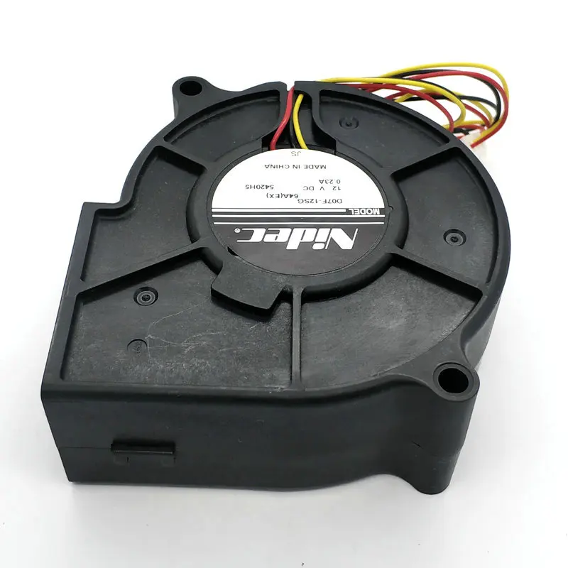 

New Orignal for Nidec D07F-12SG 64A(EX)DC12V 0.23A 75x30MM 3Lines Blower cooling fan HZDO