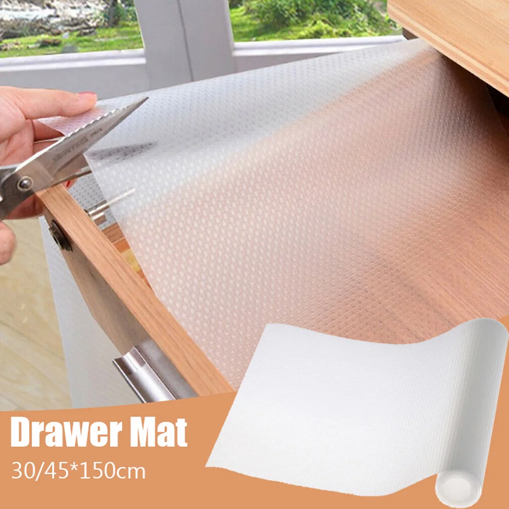 

Прозрачный коврик для ящика коврик в шкафчик водостойкая Пылезащитная контактная бумага влагостойкая моющаяся полка для ящика многоразов...