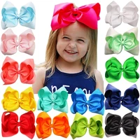 15pcs 8inch grosgrain ribbon bows alligator hair clips girls large big hair bows clips hair accessories for teens kids toddlers