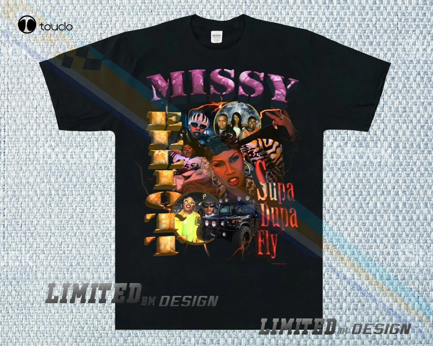 

New T-Shirt Missy Elliot Rap Tee Hip Hop Rap Tour Limited All Size Cotton Tee Shirt Unisex