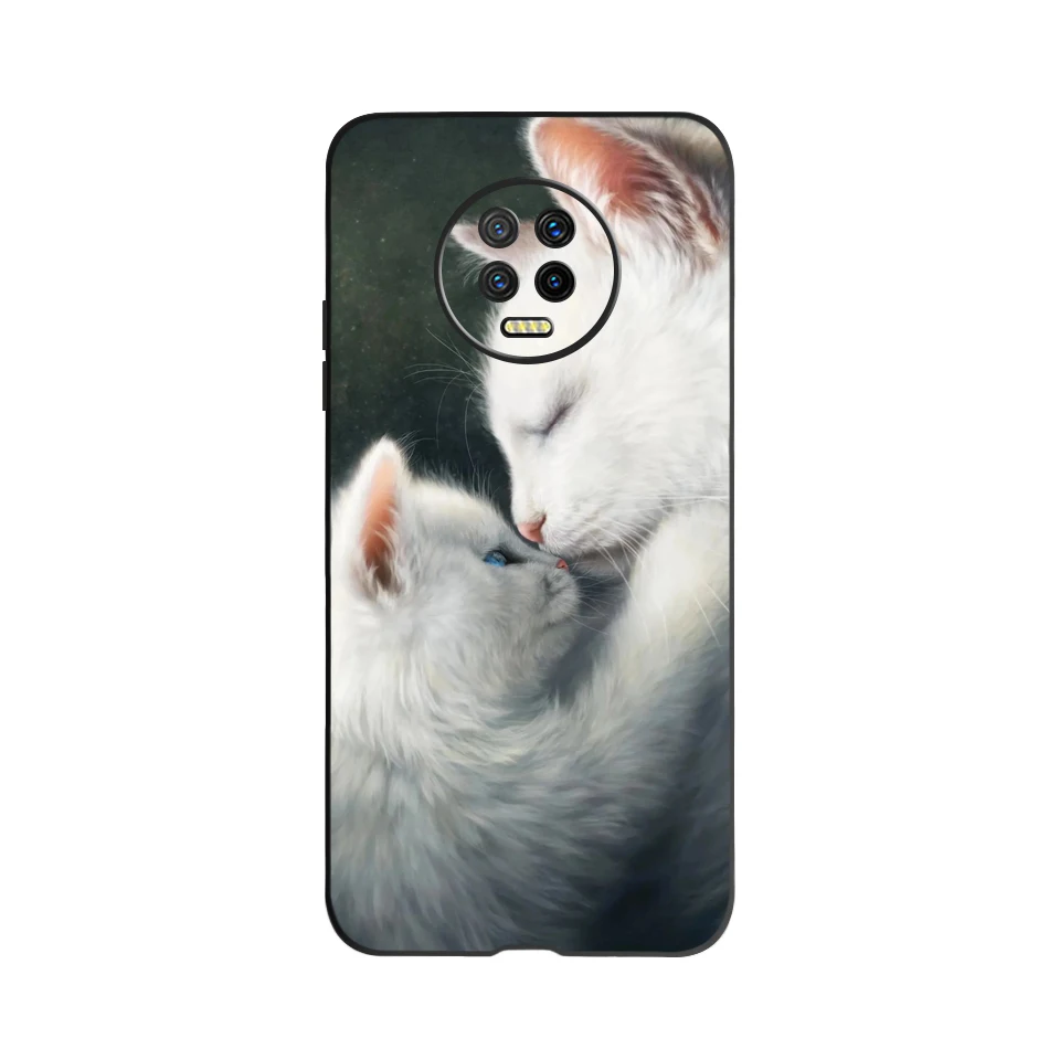 Чехол для Infinix Note 7 X690 чехол телефона Silicon Cute Back Cover For Infinx Lite X656 Case Note7 мягкий черный