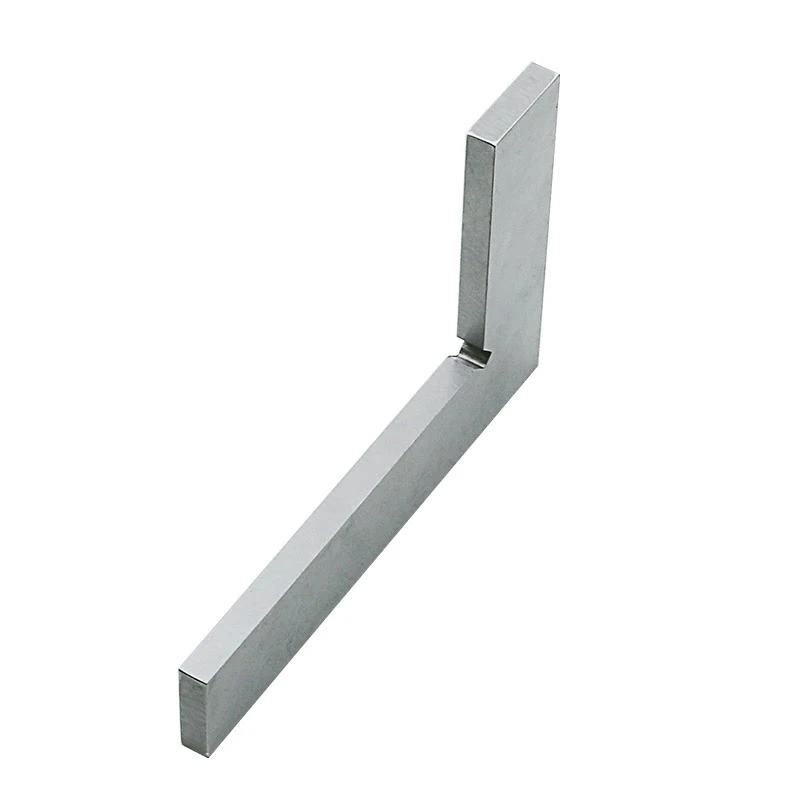 1Pcs Silver Tone 100x70mm Bladed 90 Degree Angle Try Square Ruler Flat corners Protractor | Protractors
