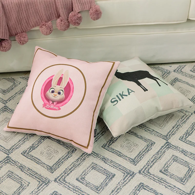 

Cartoon cartoon cotton and linen pillow sofa cushion office pillow bedside back car waist cushion pillowcase