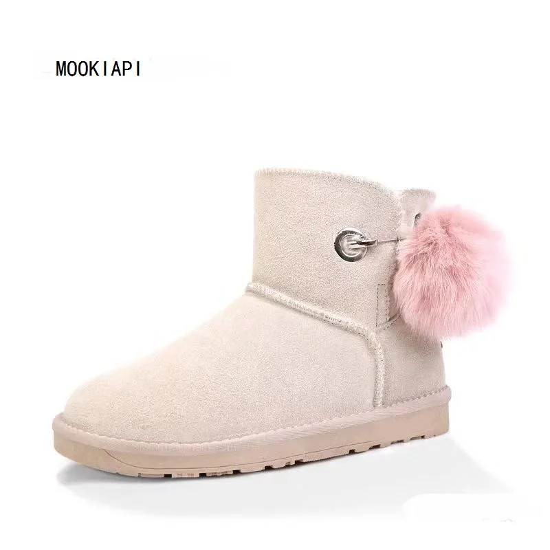 Новейшие высококачественные зимние ботинки в Китае 2019 г. Натуральная Воловья