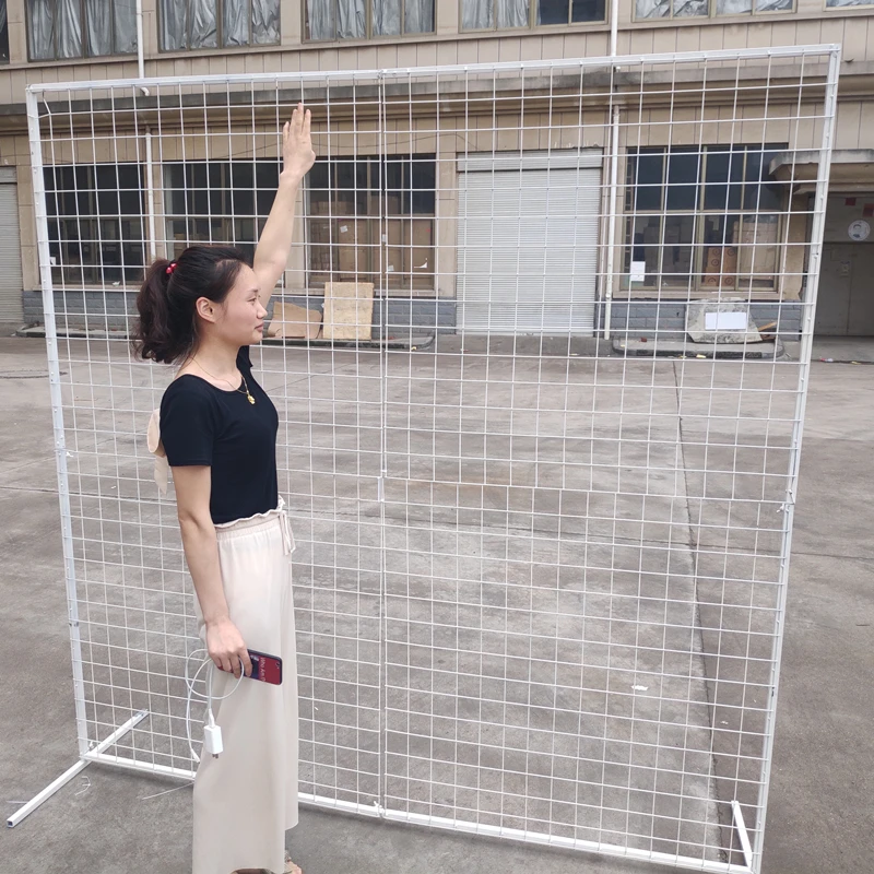 Квадратная железная сетчатая Арка свадебный фон сетка венок полка для дня