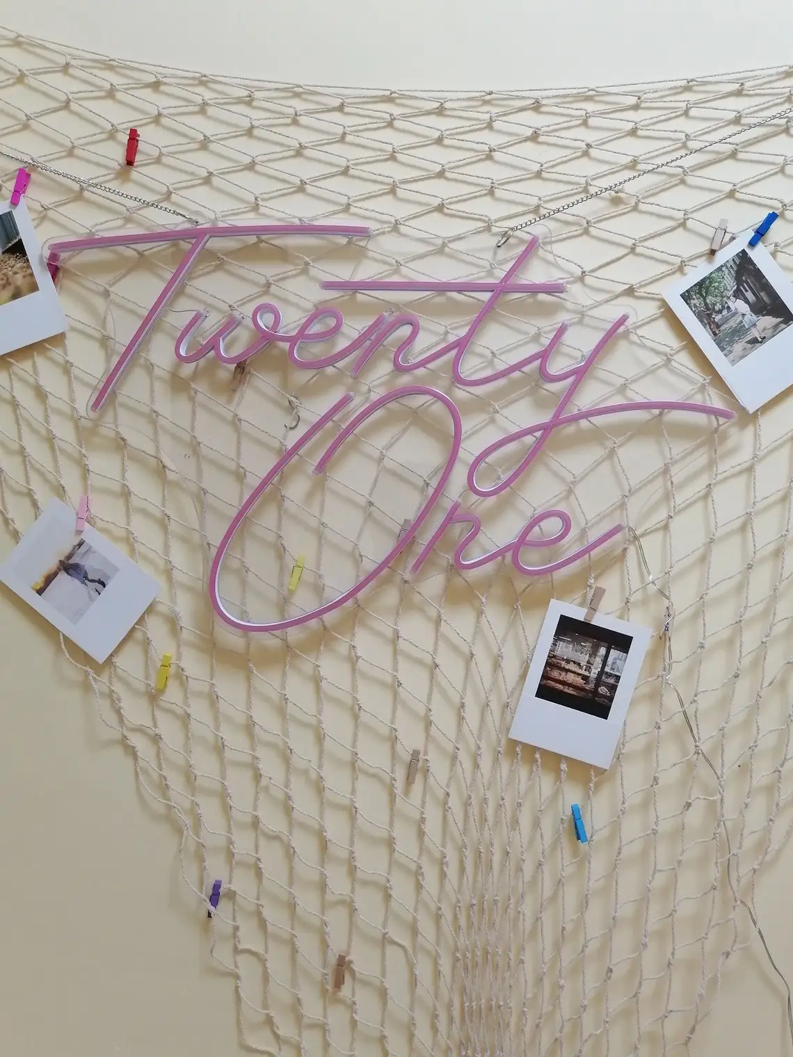 Светодиодная неоновая вывеска на заказ счастливая фотография двадцать один для