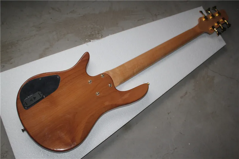 Заводская изготовленная на заказ электрическая бас-гитара 11yue с узором в виде алдера, 6 струн, Бабочка Делюкс