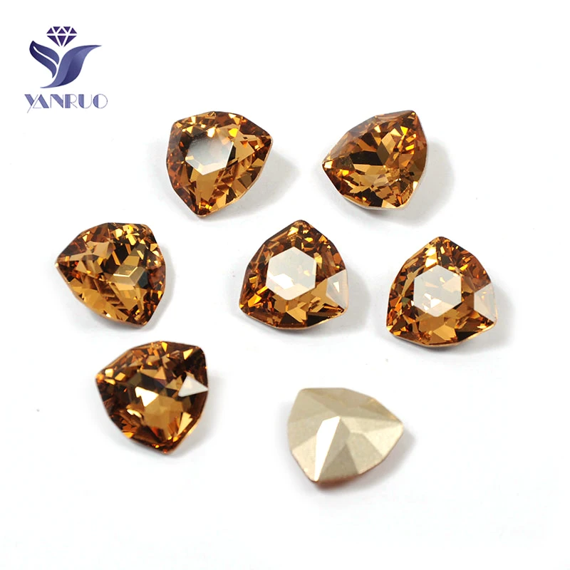 Light Colorado Topaz YANRUO 4706 супер качество камни и кристаллы пришить страз в форме когтя Pointback ремесло кристалл для камней для украшения одежды - Цвет: Light Colorado Topaz