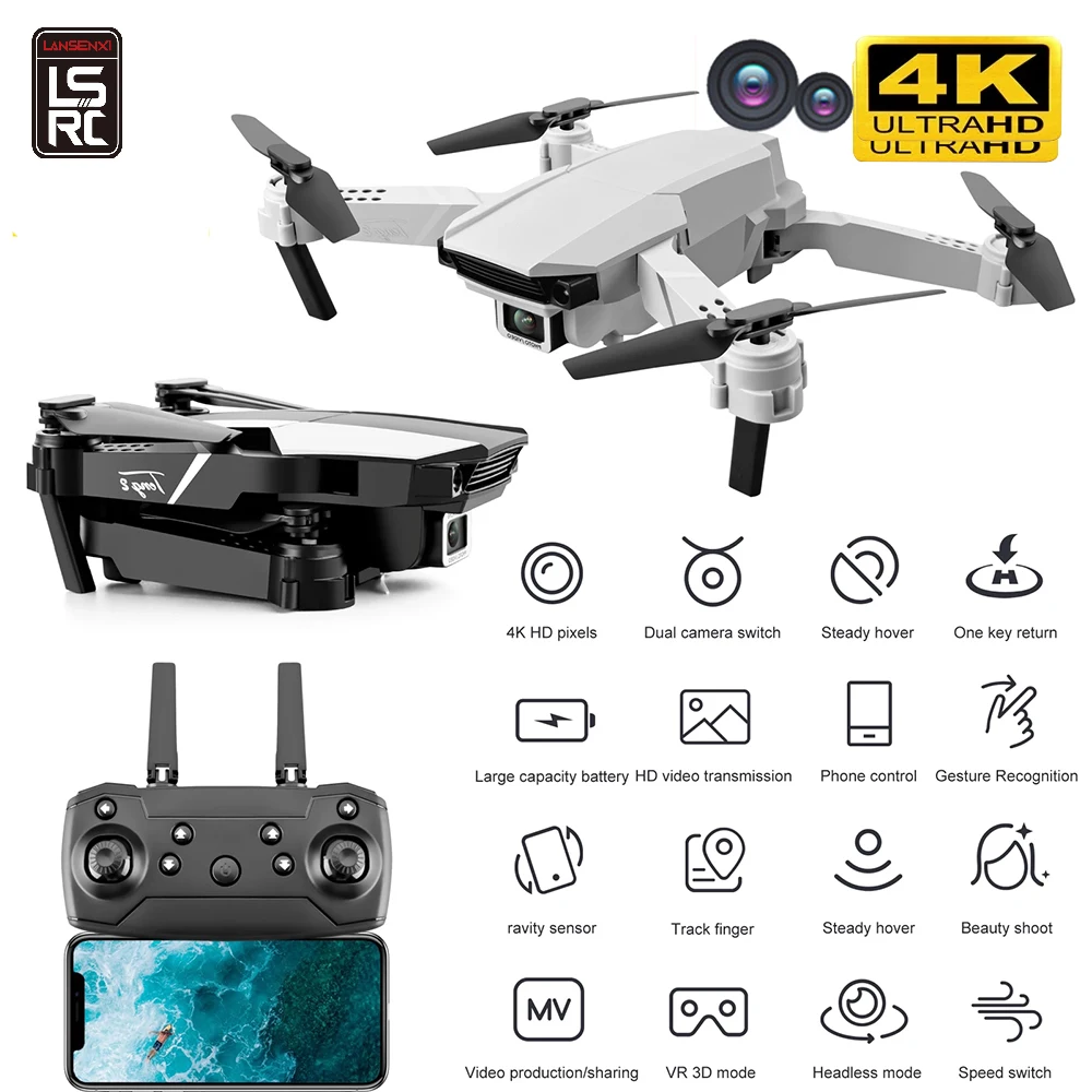 

SLRC S62 Drone 4k HD Dual Camera Visual Positioning 1080P WiFi Fpv Drone Height Keeping Rcl Toy Remote Control Quadcopter Drone