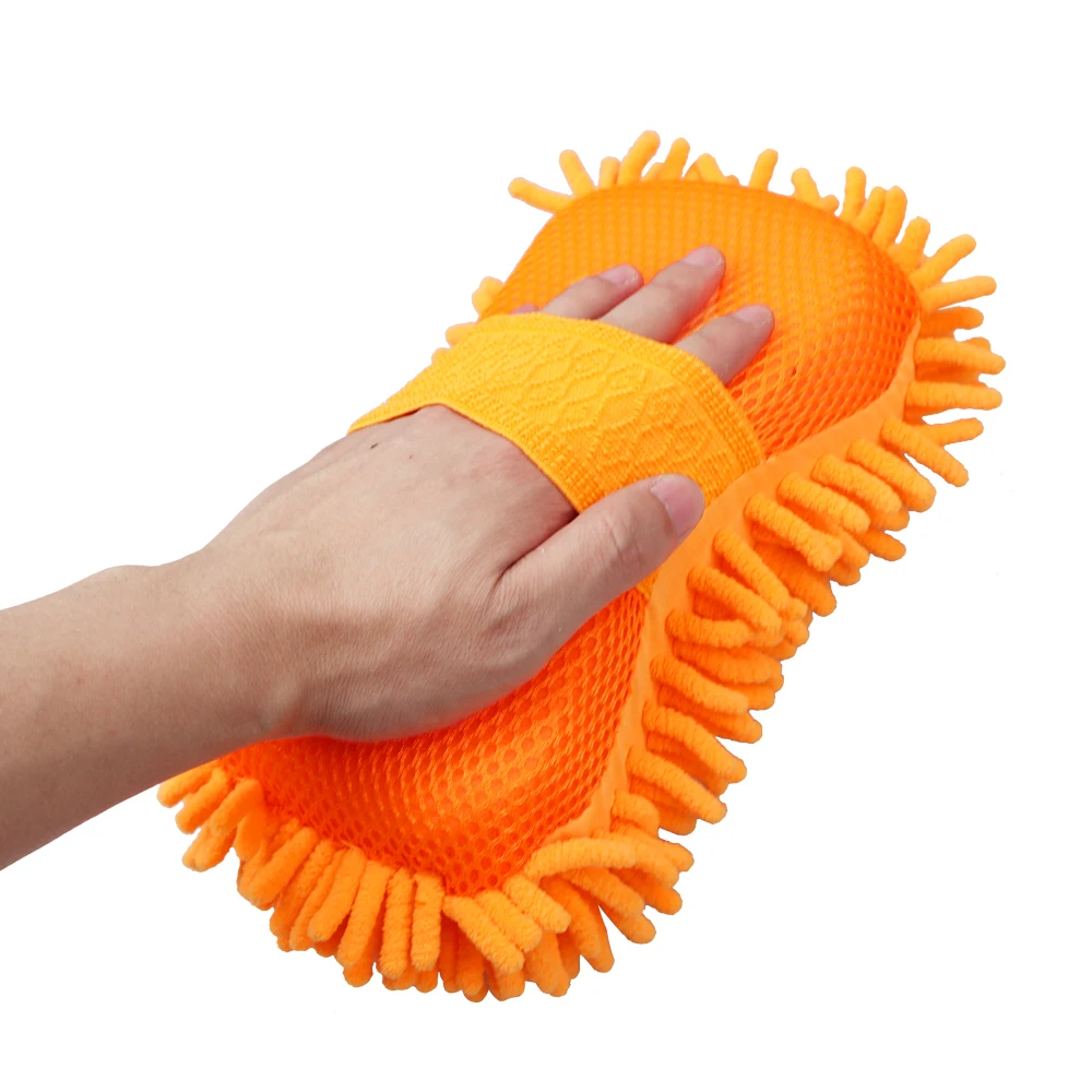 Ультратонкая волоконная синель Anthozoan перчатка для мытья машины кисти микрофибра