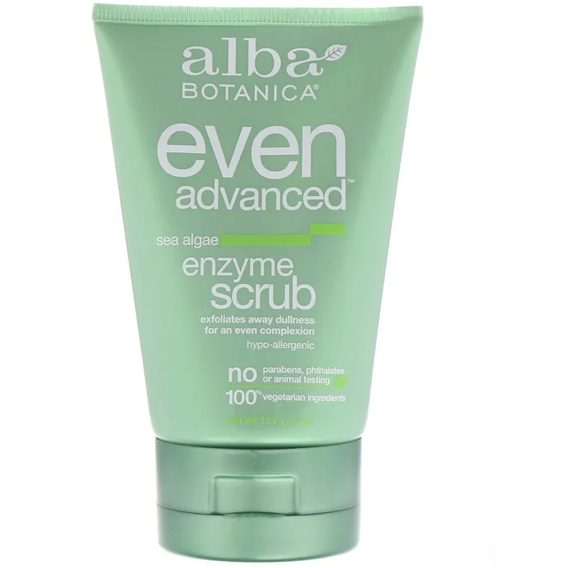 

Alba Botanica, Even Advanced, Enzyme Scrub, Sea Algae, 4 oz (113 g)