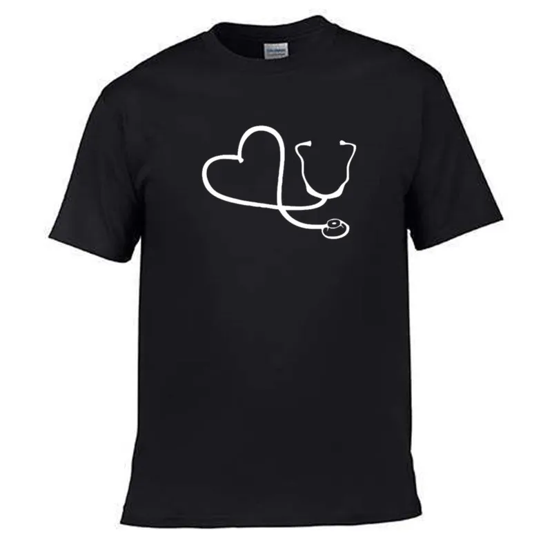 

2021 summer men's T-shirt fashion round neck top short sleeve high quality fun cardiologist print T-shirt