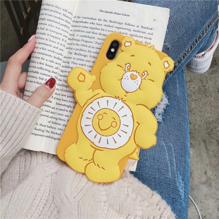 Для iPhone 11 Pro Max X XS XR милый мягкий силиконовый чехол для iPhone 8 6 6S 7 Plus - Цвет: 4