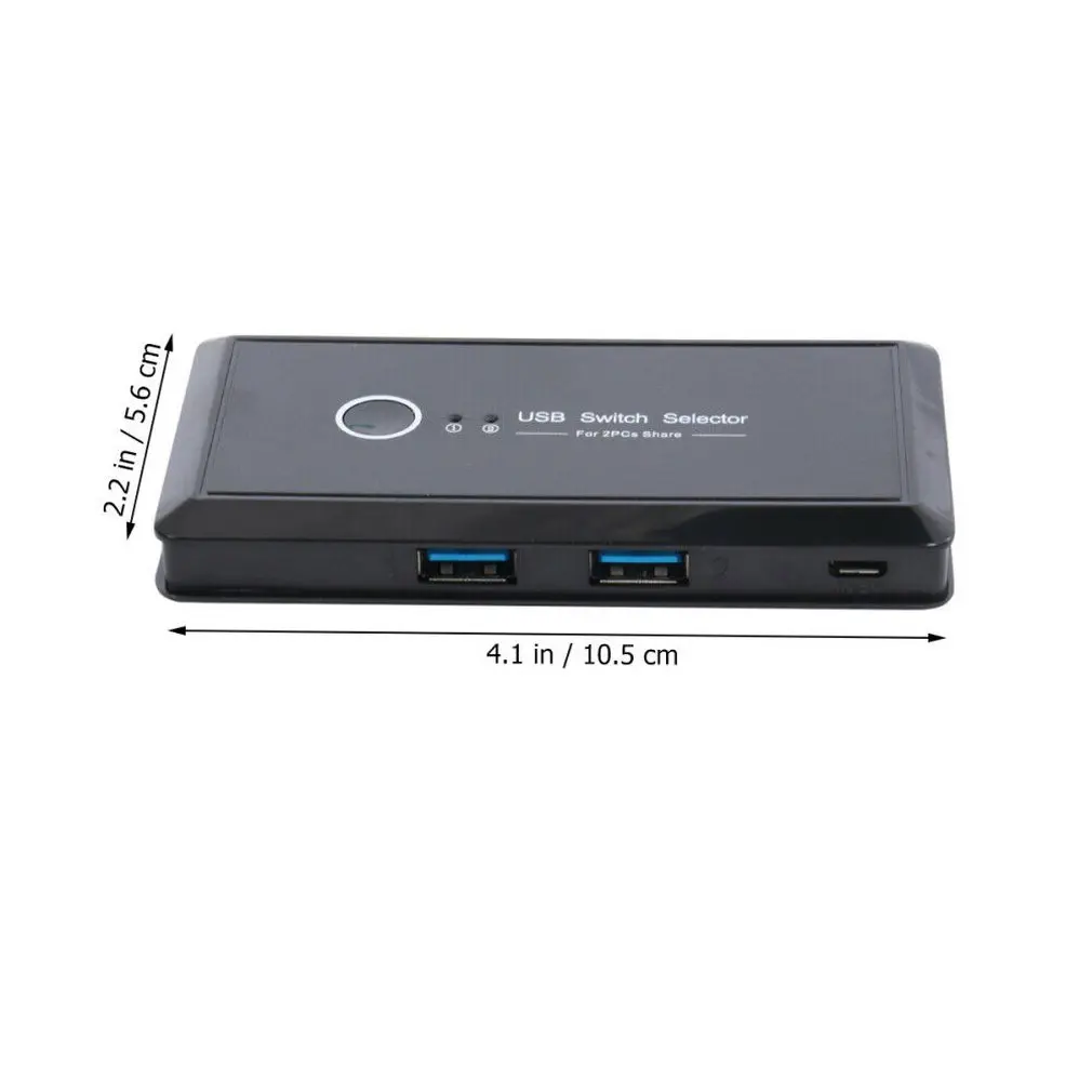 

USB KVM Switch USB 3.0 2.0 Switcher 2 Port PCs Sharing 4 Devices for Keyboard Mouse Printer Monitor USB 2.0 3.0 Switch Selector