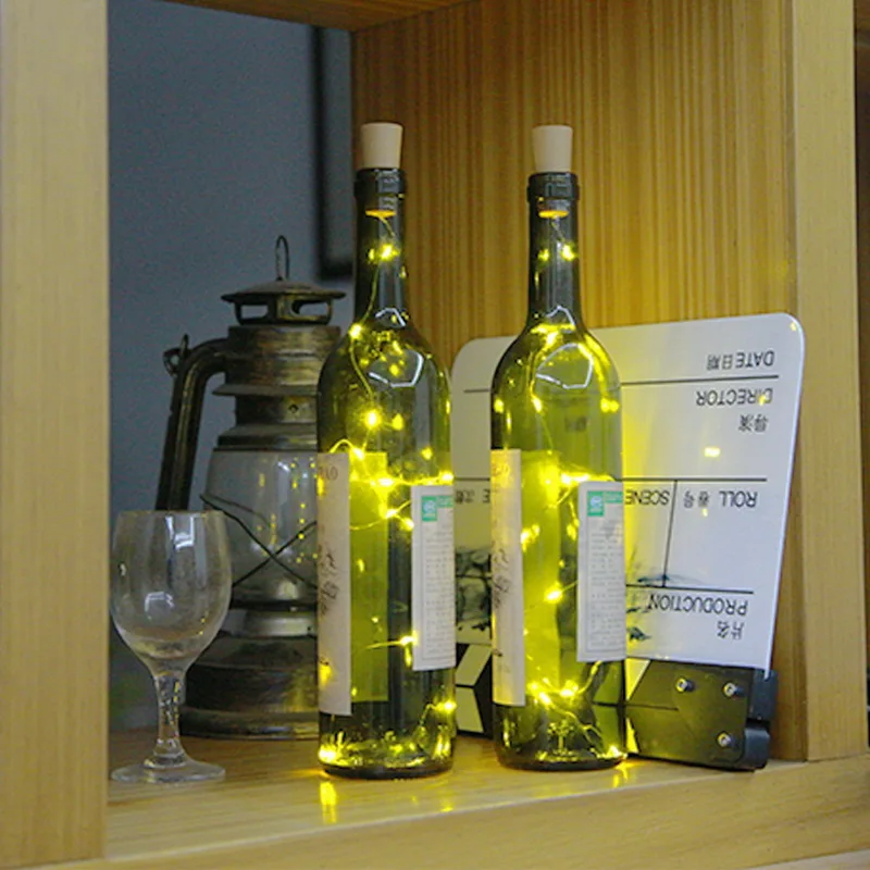 1 5 м 15LED винный пробковый свет бутылка пробковая форма батарея медная проволока