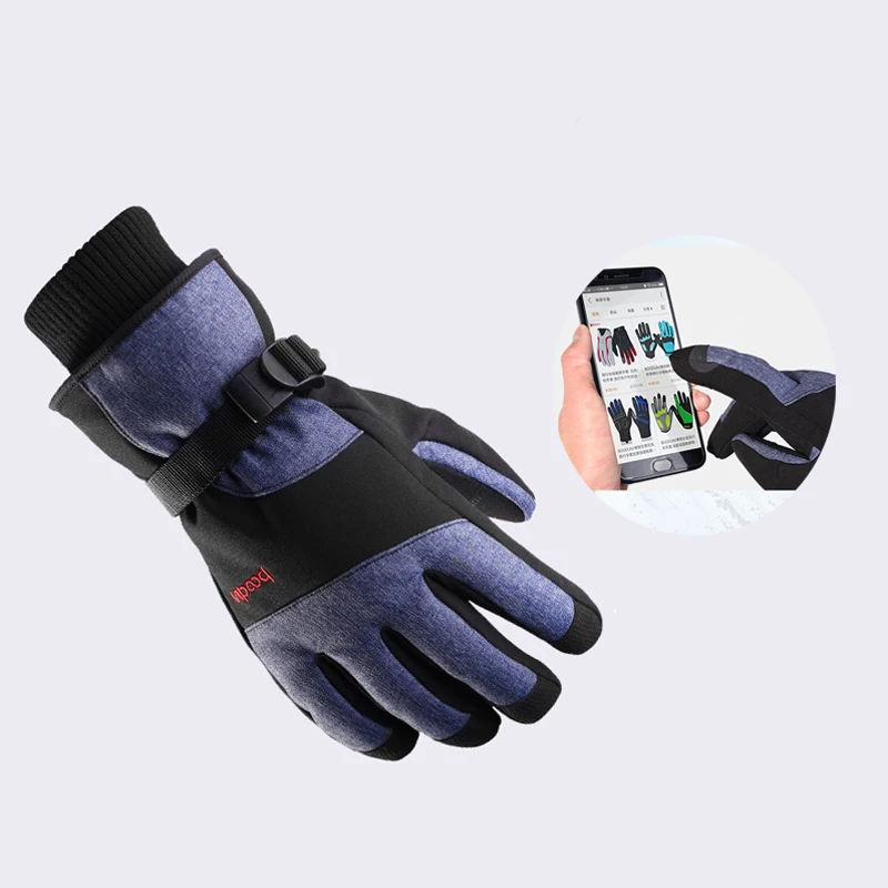 Лыжные перчатки с сенсорным экраном для женщин и мужчин спорта на открытом