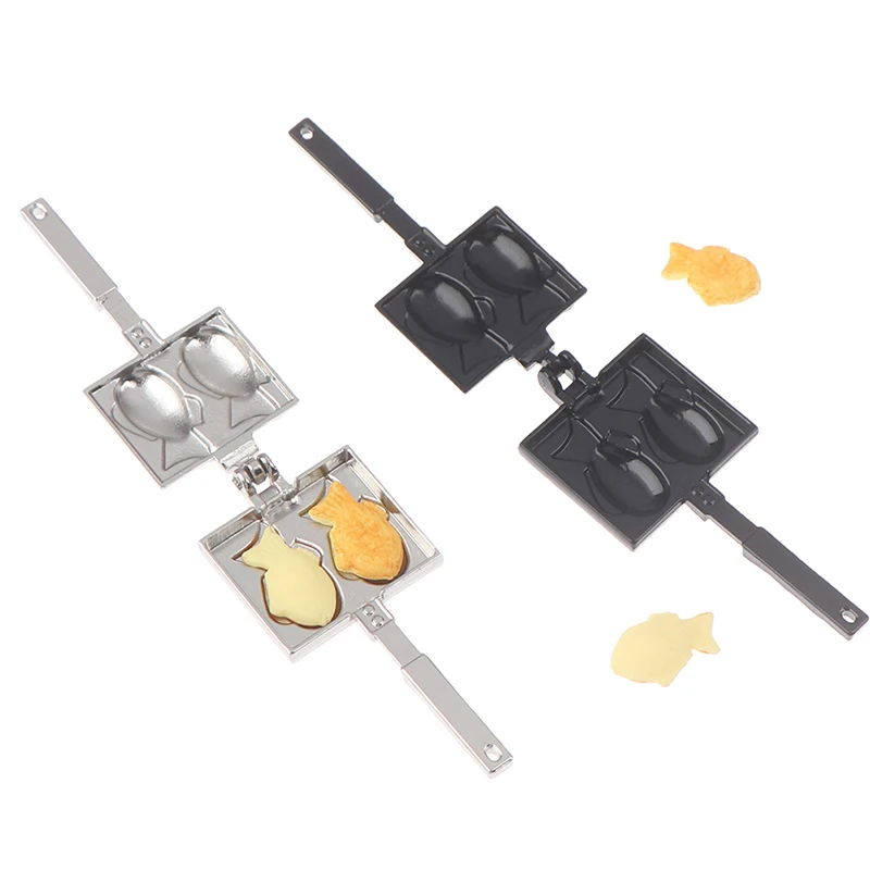 

1Set 1/12 Dollhouse Miniature Accessories Mini Taiyaki Mould Simulation Snapper Food Model Toys for Doll House Decoration
