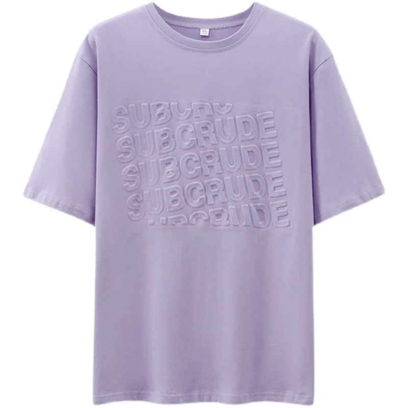 

Oteele Women T-shirt 2021 Summer O-Neck Solid Printing Loose Tops Casual Comfortable Green XL Polyester Shirts Office Laddy