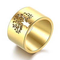 simple 925 silver hollow tree of life ring lady simple light luxury accessories