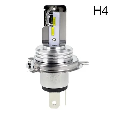 H4 EURS 1 шт., мотоциклетный головной светильник, противотуманная фара, DRL, светодиодный светильник H4, светодиодный BA20D, автомобильная мотоциклетная лампа, точечный светильник, аксессуары, DC 12 В 24 В 1600LM - Цвет: H4