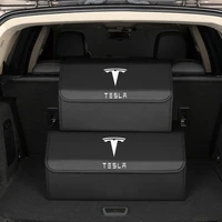 car storage box front rear trunk folding storage box multi function container for tesla model 3 x s y interior accessories