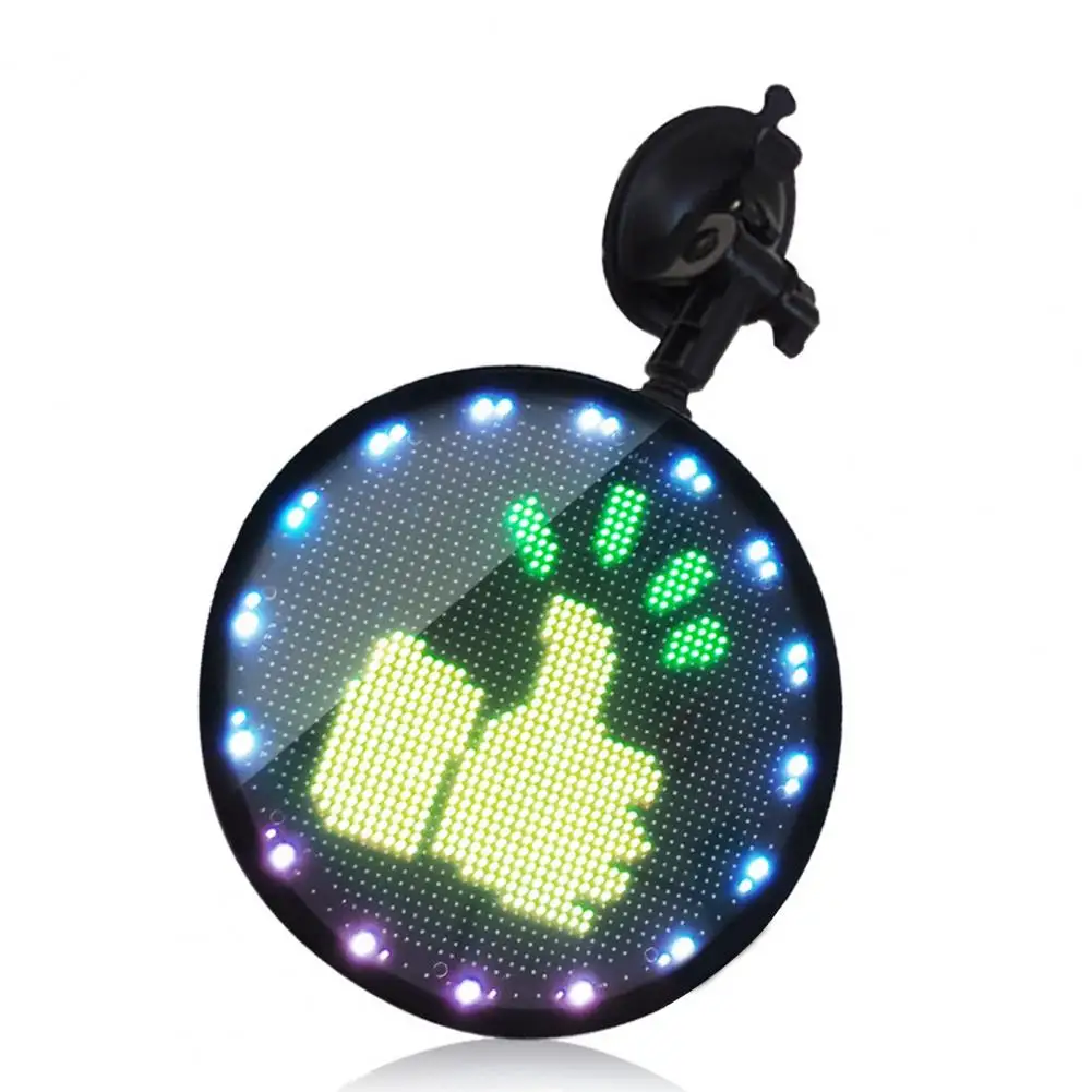 

P225 RGB LED Car Emoticon Light Multicolor Round Programmable Display Screen