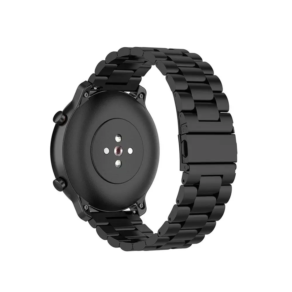 Металлический ремешок из нержавеющей стали для Xiaomi Huami Amazfit GTR 42 мм браслет на
